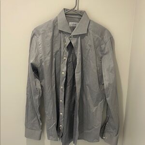 Eton Men's Gray Button-Up Shirt